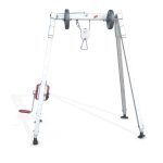 Calaferetri Fast compatto con gambe telescopiche e verricello