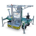 Sollevatore feretri manuale Magister, altezza massima 420 cm, portata 350 kg.