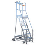 Aluminum cemetery ladders for safe access