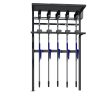 Cemetery brooms with coin lock