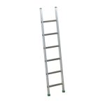 Scala PRIMA/S in alluminio con pioli inclinati e supporto per piedi snodati